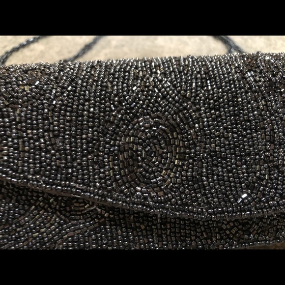 Beaded black bag - Picture 3 of 14